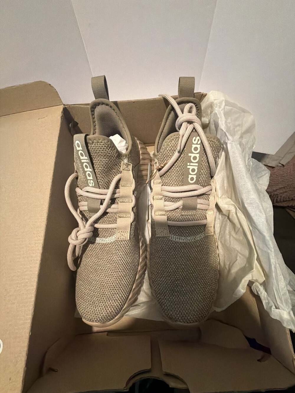 Adidas Kaptir 3.0 Size 10.5 Men's / 11.5 Women's Beige Running Shoes